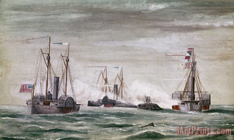 Civil War: Naval Battle painting - Others Civil War: Naval Battle Art Print