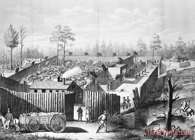 Others Civil War: Prison, 1864 Art Painting