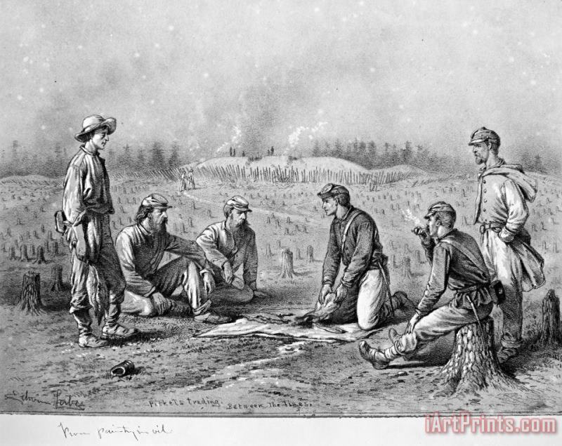 Civil War: Soldiers painting - Others Civil War: Soldiers Art Print