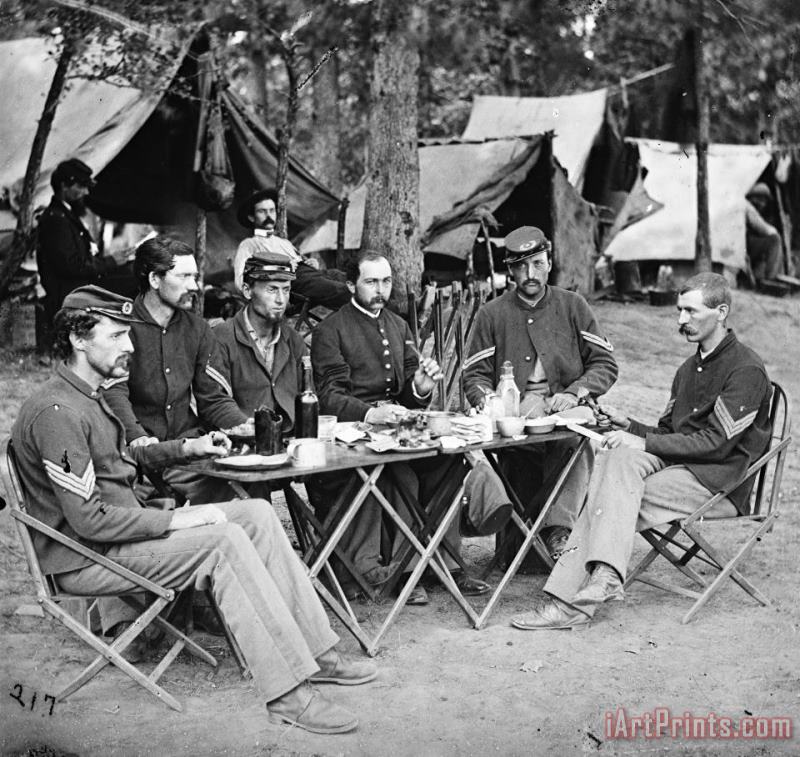 Civil War: Union Officers painting - Others Civil War: Union Officers Art Print