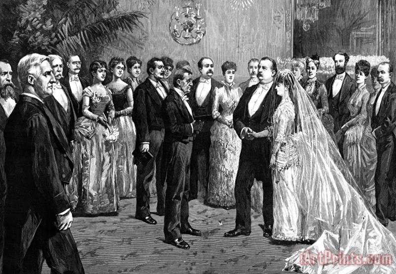 Others Cleveland Wedding, 1886 Art Print