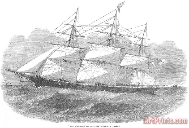 Others Clipper Ship, 1853 Art Painting