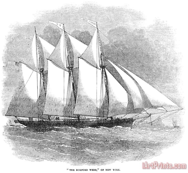 Others Clipper Ship, 1855 Art Painting