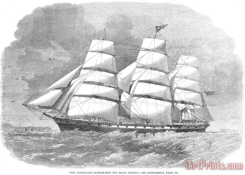 Others Clipper Ship, 1862 Art Print