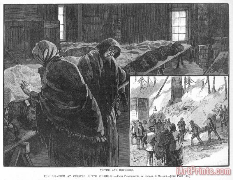 Coal Mine Disaster, 1884 painting - Others Coal Mine Disaster, 1884 Art Print
