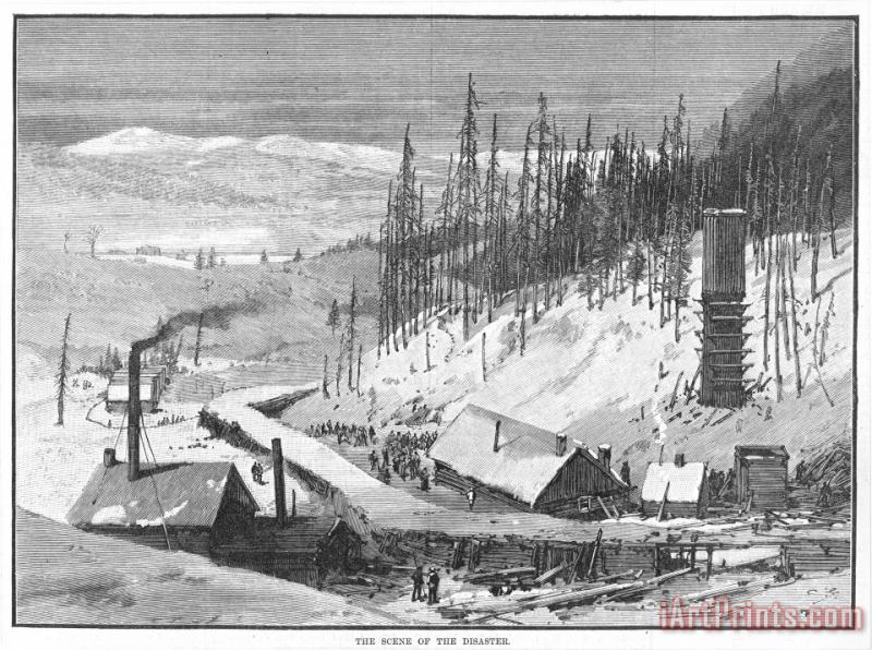 Others Coal Mine Explosion, 1884 Art Print