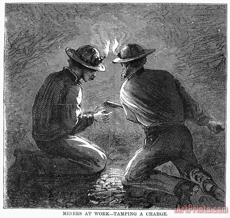 Others Coal Mining, 1869 Art Painting