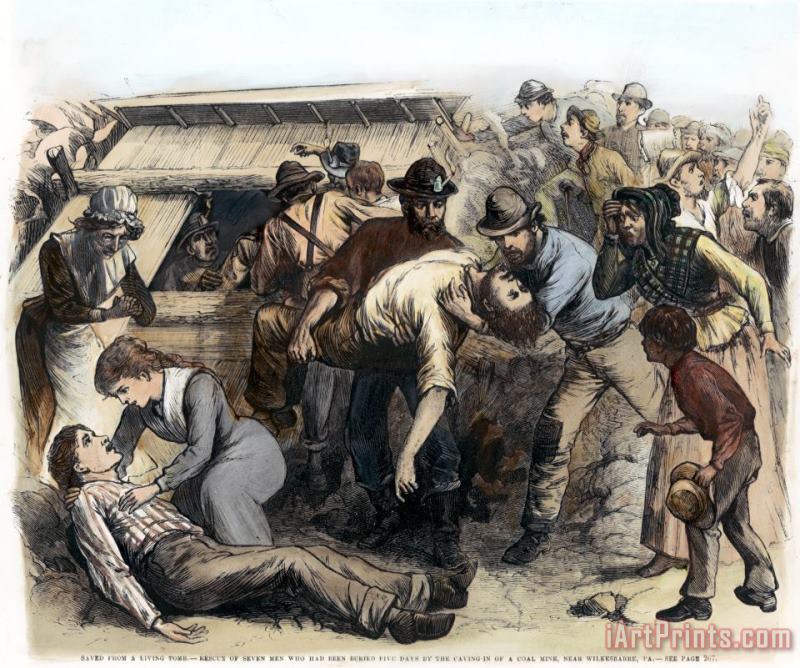 Coal Mining, 1879 painting - Others Coal Mining, 1879 Art Print