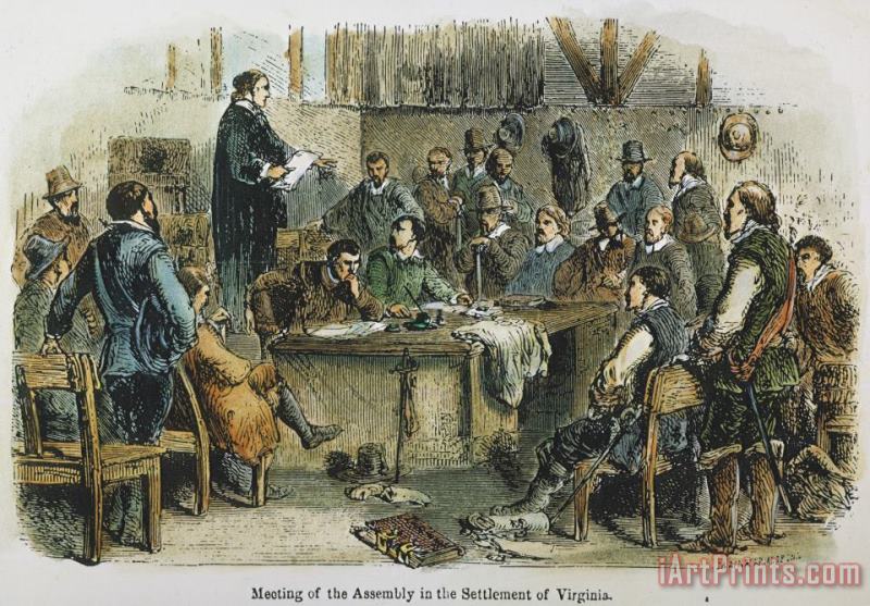 Others Colonial Assembly, 1619 Art Print