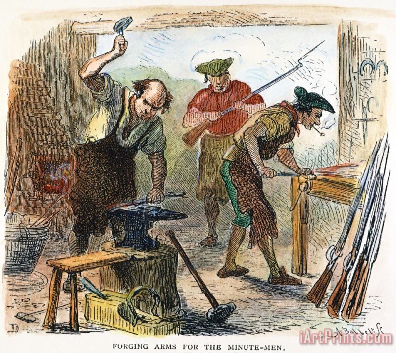 Colonial Blacksmith, 1776 painting - Others Colonial Blacksmith, 1776 Art Print