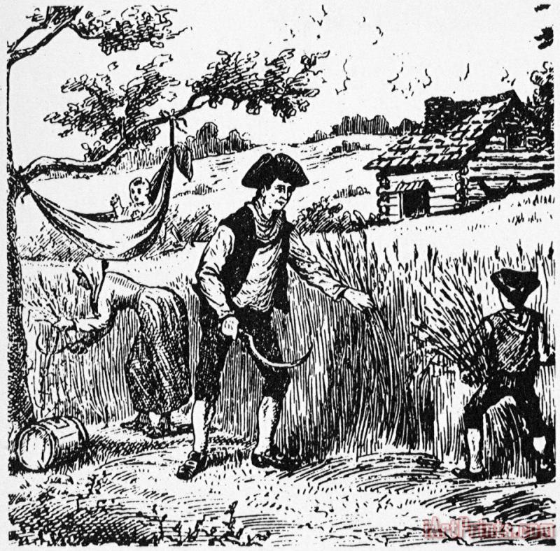 Others Colonial Farming Art Print