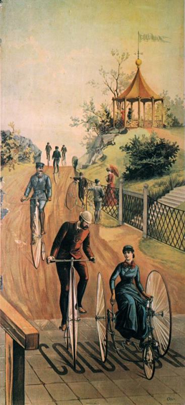 Columbia Bicycles Poster painting - Others Columbia Bicycles Poster Art Print