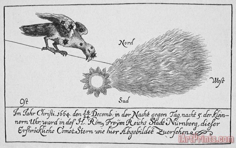 Comet, 1664 painting - Others Comet, 1664 Art Print