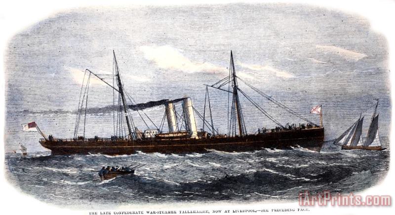 Others Confederate Warship, 1865 Art Painting
