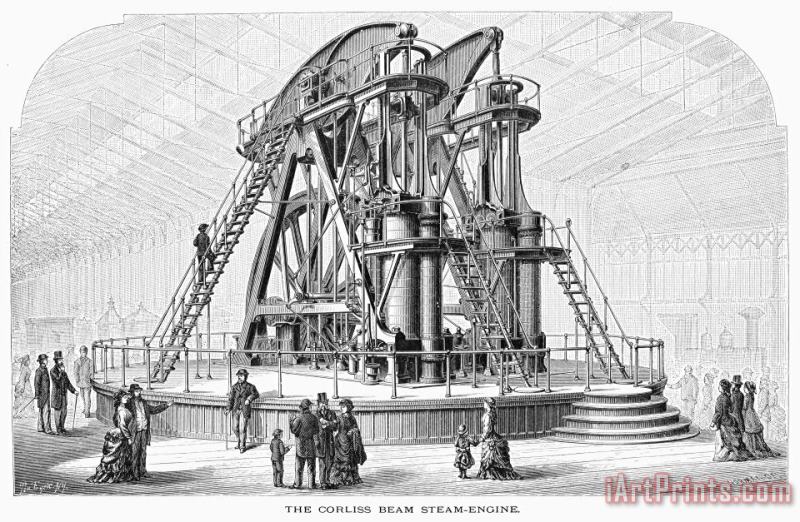 Corliss Steam Engine, 1876 painting - Others Corliss Steam Engine, 1876 Art Print
