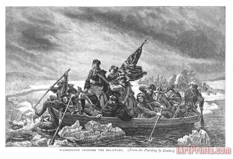 Crossing The Delaware painting - Others Crossing The Delaware Art Print