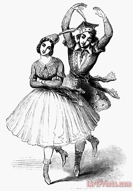 Dance: Polka, 1844 painting - Others Dance: Polka, 1844 Art Print