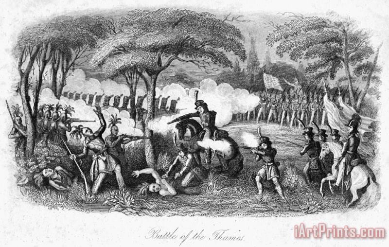 Death Of Tecumseh, 1813 painting - Others Death Of Tecumseh, 1813 Art Print