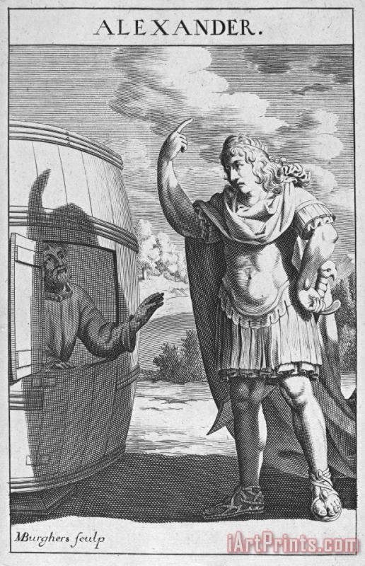 Others Diogenes & Alexander Art Print