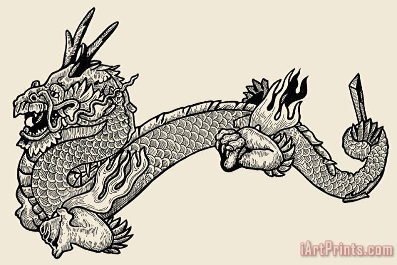 Others Dragon Art Print
