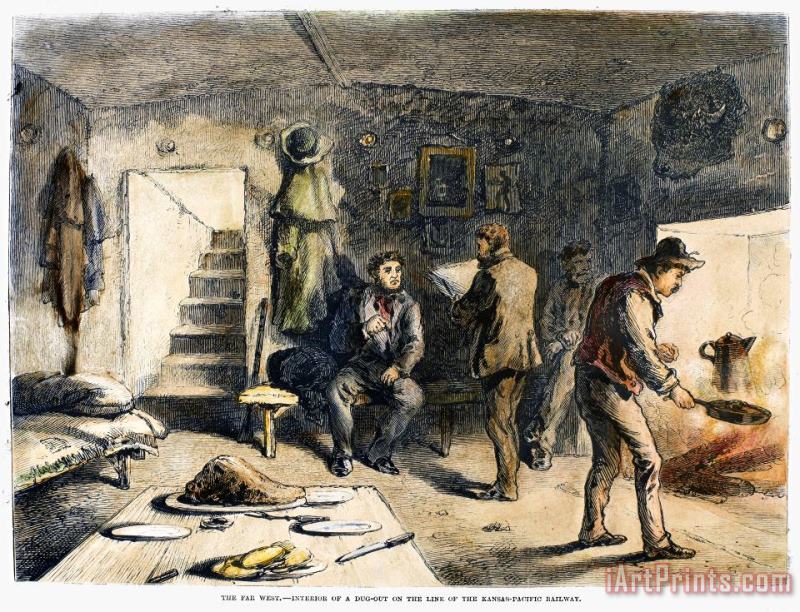 Others Dugout Residence, 1871 Art Print