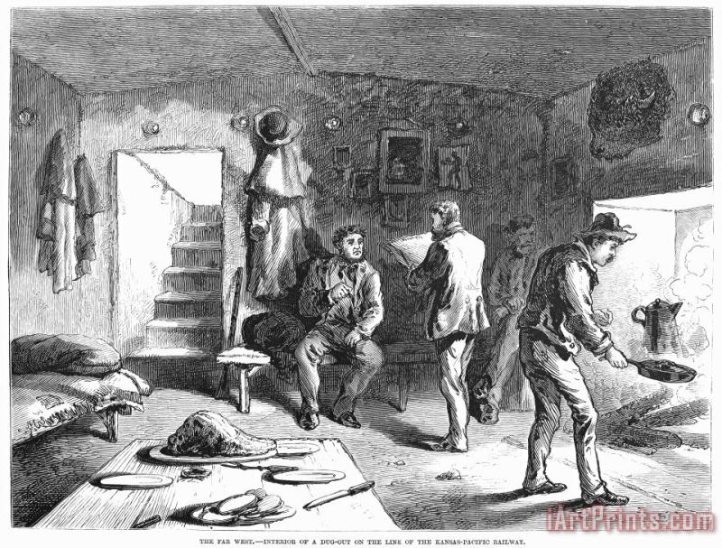 Others Dugout Residence, 1871 Art Print