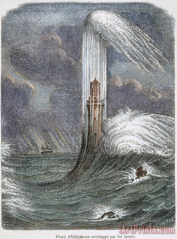 Others Eddystone Lighthouse, 1759 Art Print