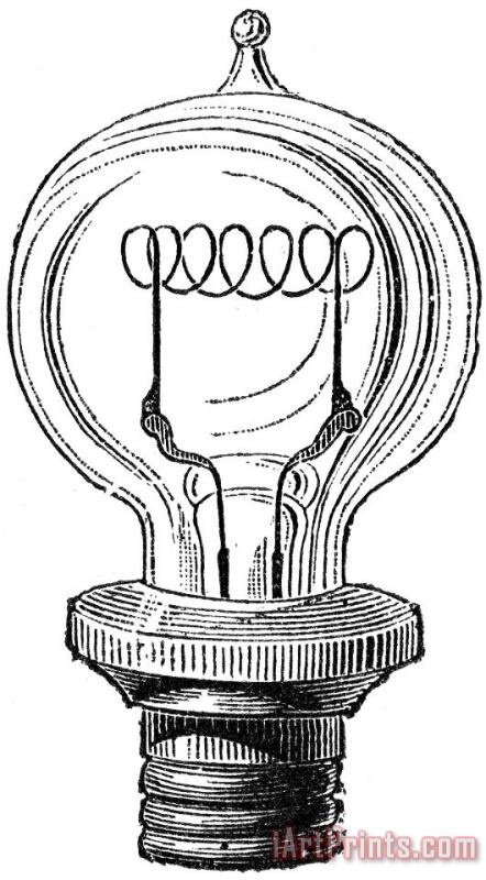 Others EDISON LAMP, 19th CENTURY Art Print