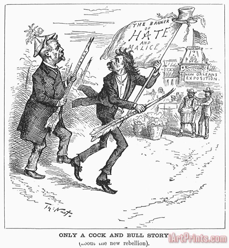 Election Cartoon, 1884 painting - Others Election Cartoon, 1884 Art Print