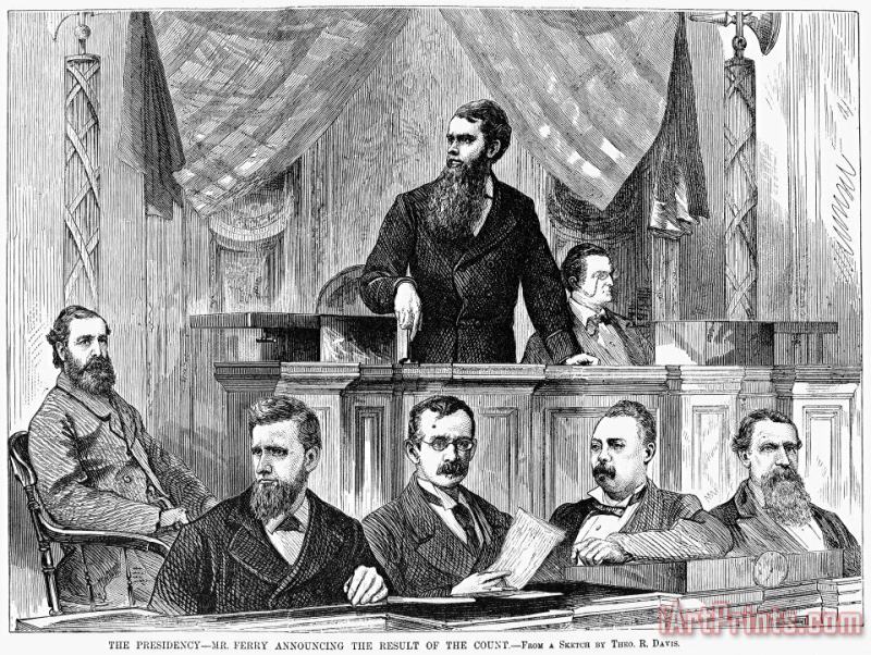 Electoral Commission, 1877 painting - Others Electoral Commission, 1877 Art Print