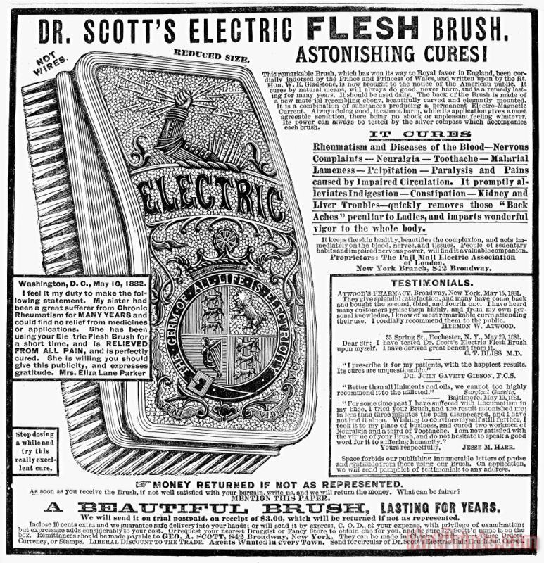 Others Electric Brush, 1882 Art Painting