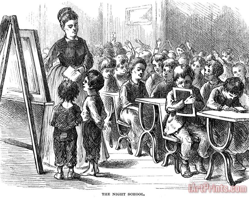 Elementary School, 1873 painting - Others Elementary School, 1873 Art Print