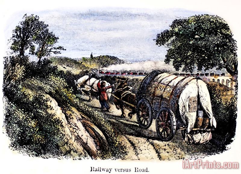 England: Early Railroad painting - Others England: Early Railroad Art Print