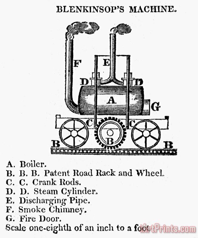 Others England: Locomotive, 1811 Art Print