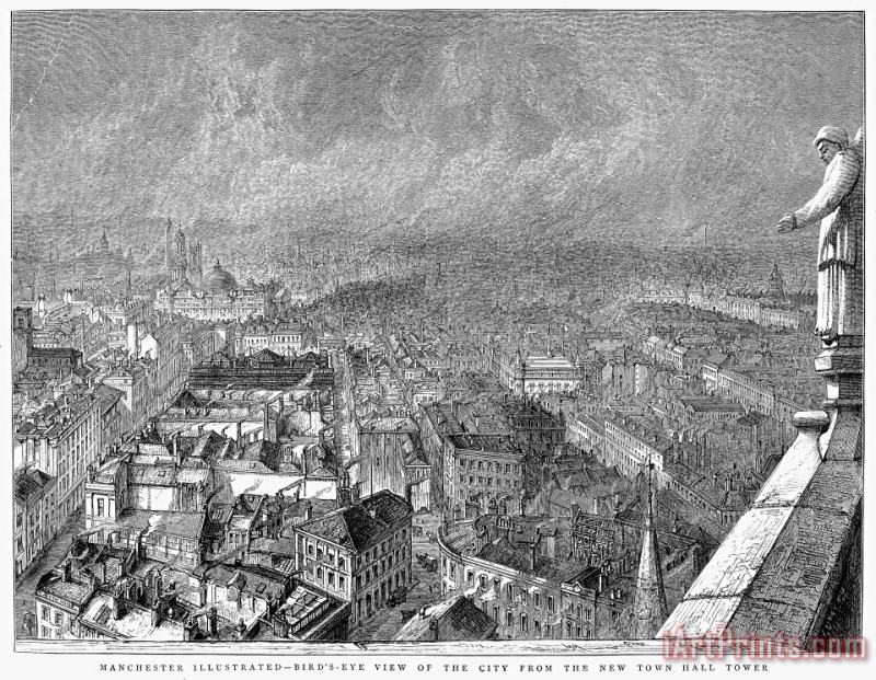 England: Manchester, 1876 painting - Others England: Manchester, 1876 Art Print