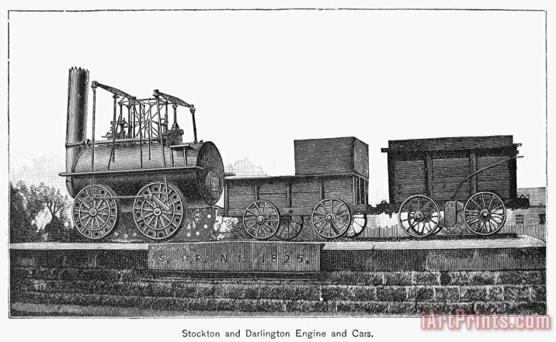 English Locomotive, 1825 painting - Others English Locomotive, 1825 Art Print