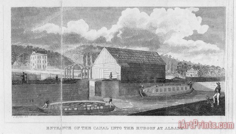 Others Erie Canal, 1825 Art Painting