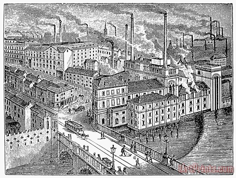 Others Factories: England, 1879 Art Painting