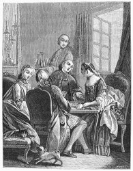 Others FRANCE: GAMBLING, c1750 painting