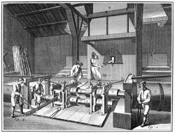 Others FRANCE: IRON MILL, c1750 painting