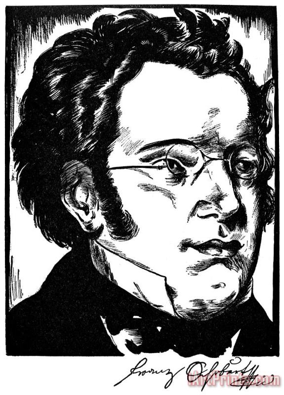 Franz Schubert (1797-1828) painting - Others Franz Schubert (1797-1828) Art Print