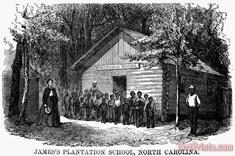 Freedmen School, 1868 painting - Others Freedmen School, 1868 Art Print