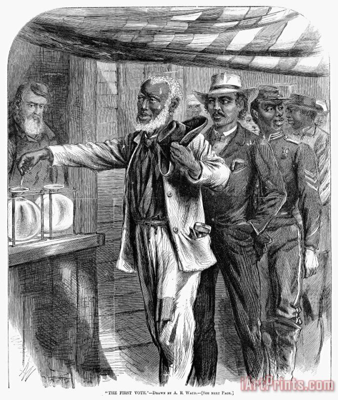 Freedmen Voting, 1867 painting - Others Freedmen Voting, 1867 Art Print