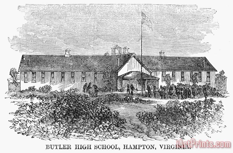 Others Freedmens School, 1868 Art Painting