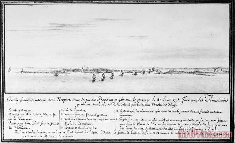 French Squadron, 1778 painting - Others French Squadron, 1778 Art Print