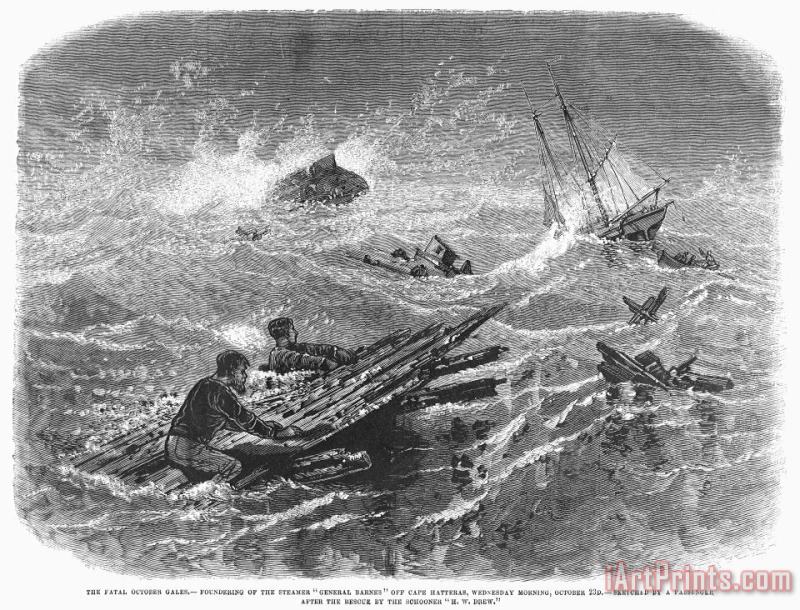 Others Gale In The Atlantic, 1878 Art Print