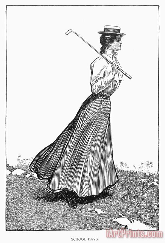 Gibson Girl, 1899 painting - Others Gibson Girl, 1899 Art Print