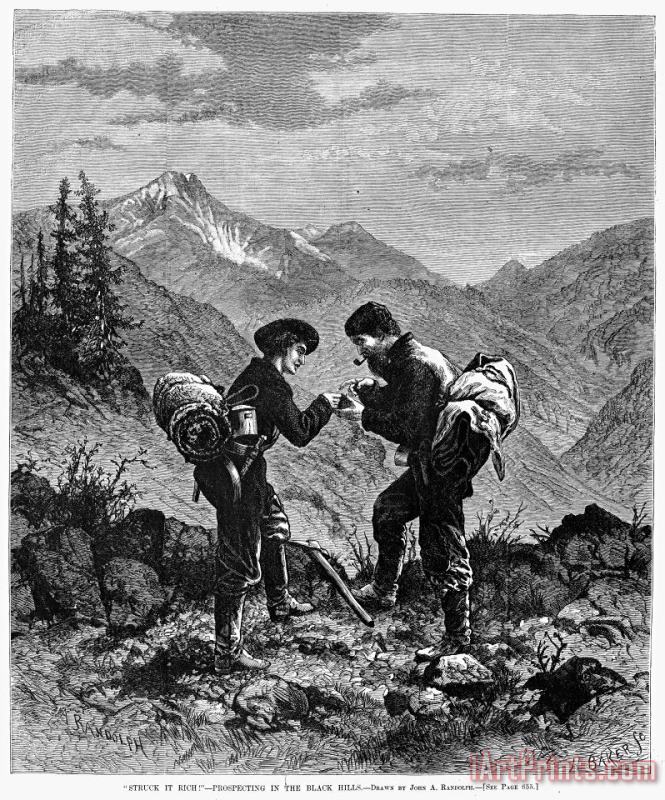 Gold Prospectors, 1876 painting - Others Gold Prospectors, 1876 Art Print