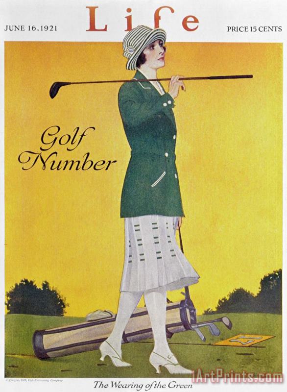 Golfing: Magazine Cover painting - Others Golfing: Magazine Cover Art Print
