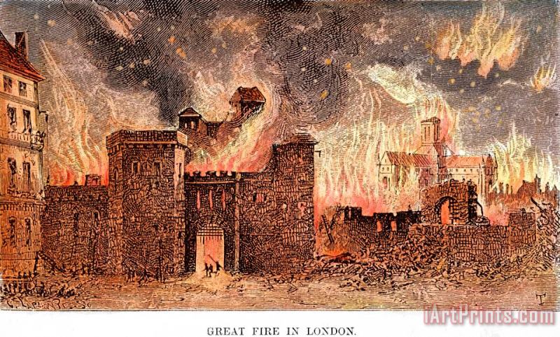 Others Great Fire Of London, 1666 Art Print